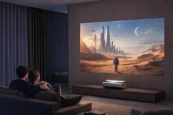 Projektor krótkiego rzutu zamiast telewizora - Kiedy to ma sens?