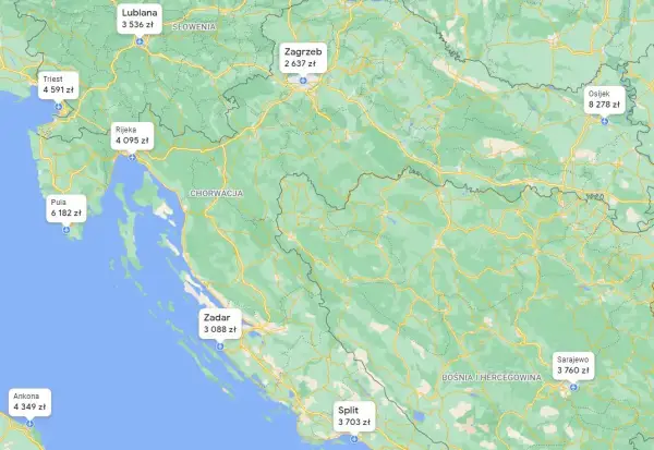 Najlepsza trasa do Zadaru: oszczędź czas i pieniądze w podróży