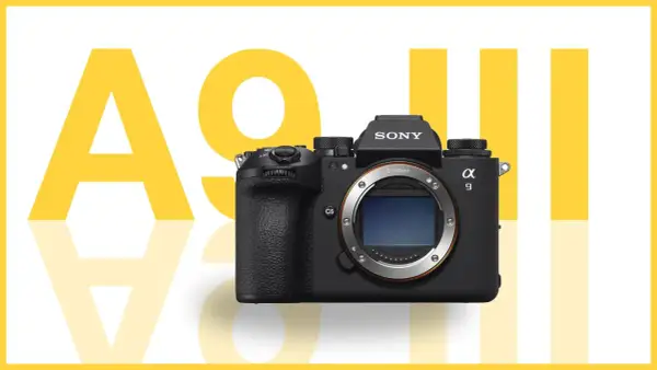 La nuova Sony Alpha 9 III, con il suo design iconico, pronta a catturare ogni istante con prestazioni rivoluzionarie.