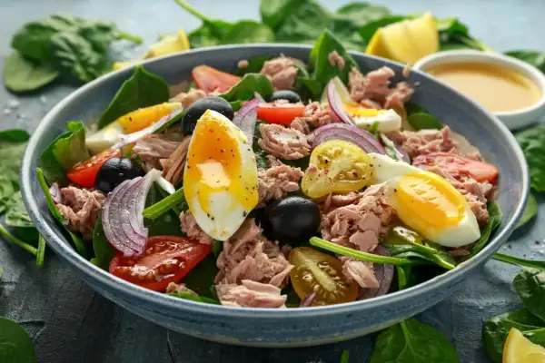 Keto sałatka z tuńczykiem bez ryżu: Szybki przepis, idealne makro!