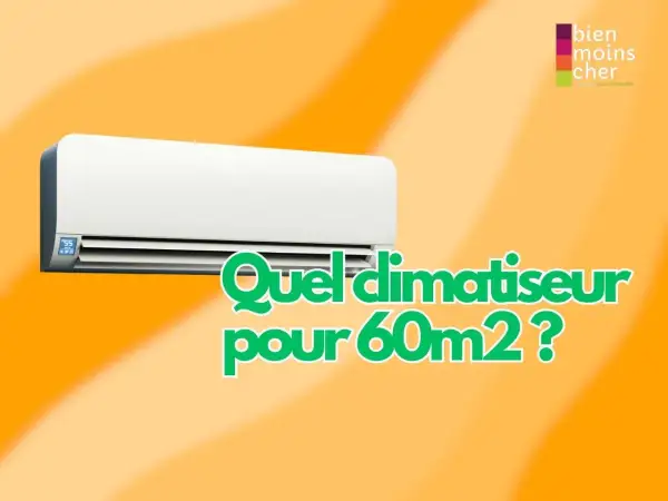 Climatiseur mural blanc. Quel climatiseur pour 60m² ? Calculer la puissance climatisation par m3.