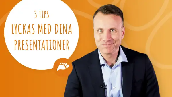 Man med kostym ger 3 tips för att lyckas med presentationer och bli av med nervositet.