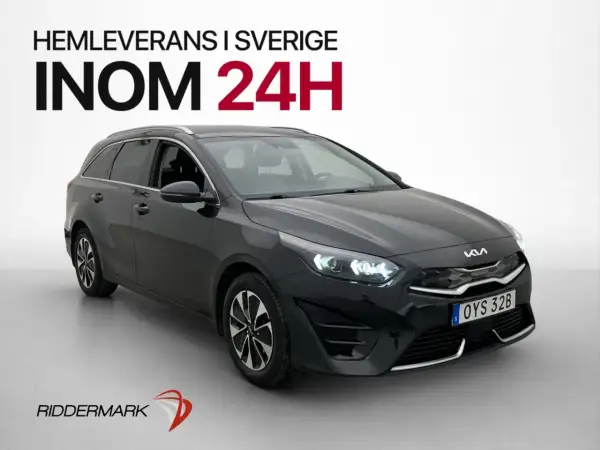 Svart Kia Ceed kombi, hemleverans inom 24h. Inga problem med denna begagnade bil!