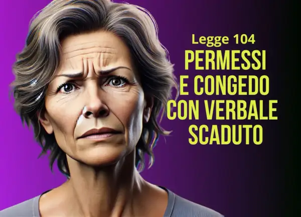 Donna preoccupata per i permessi e congedo con verbale scaduto Legge 104.