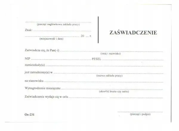 Jak napisać zaświadczenie o zatrudnieniu pracownika bez błędów