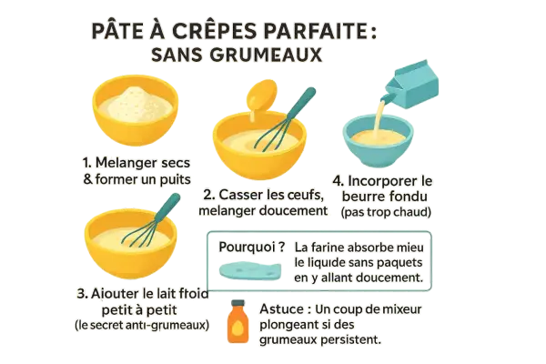 Crêpes parfaites : les ingrédients clés et astuces de pro pour les réussir