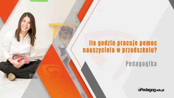 Uśmiechnięta pomoc nauczyciela w przedszkolu gra na ukulele dla dziecka.