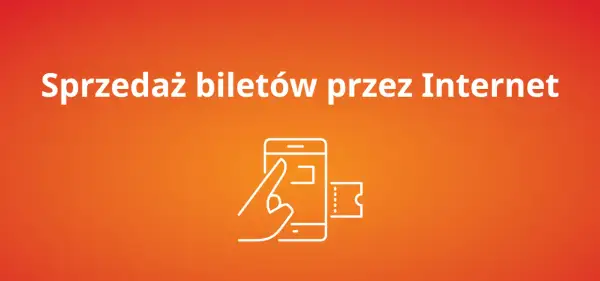 Jak kupić bilet na pociąg przez Internet? Ikona pokazuje smartfon z biletem, symbolizując łatwy zakup online.