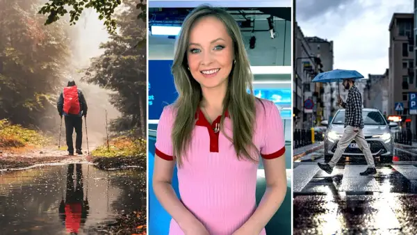 Wędrowiec w lesie, prezenterka w studiu i mężczyzna z parasolem na deszczowym przejściu dla pieszych. Idealne scenariusze na **długi weekend czerwiec**.