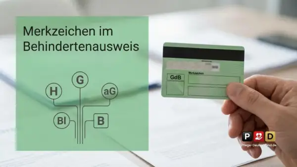 Merkzeichen im Behindertenausweis, wichtig für Menschen mit demenz und schwerbehinderung.
