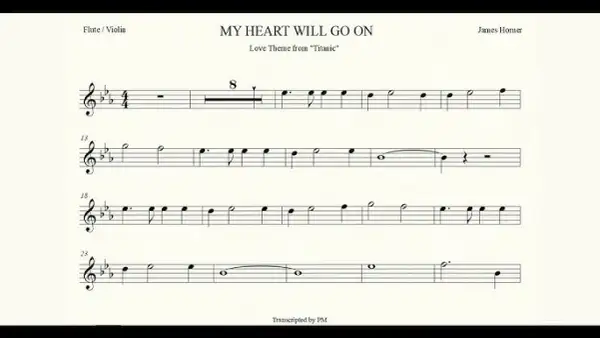 My Heart Will Go On na flecie prostym: Nuty i poradnik krok po kroku