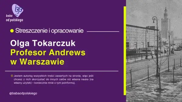 Warszawski krajobraz z Pałacem Kultury i Nauki w tle, obok tekst z tytułem artykułu.