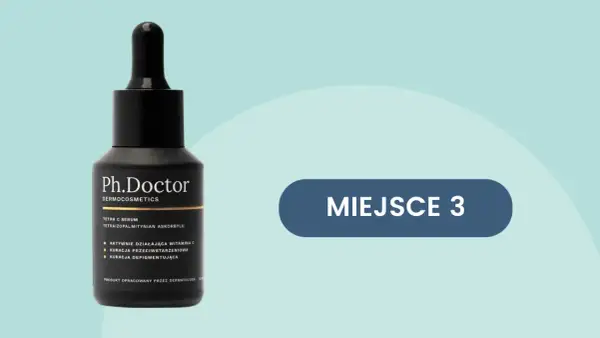Serum z tetraizopalmitynianem askorbylu Ph.Doctor, z witaminą C, kuracja przeciwstarzeniowa i depigmentująca. Miejsce 3.