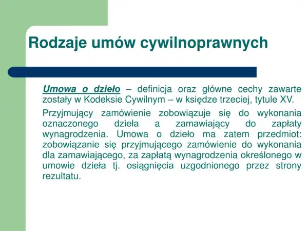 Jakie są rodzaje umów i ich znaczenie w prawie cywilnym?