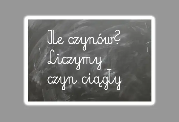 Na tablicy napisano: "Ile czynów? Liczymy czyn ciągły". To artystyczne przedstawienie pytania o ciągłość działań, nawiązujące do art. 12 kk.