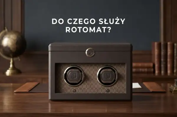 Elegancki rotomat na dwa zegarki, który dba o ich nienaganny chód. Czy rotomat jest potrzebny? Tak, dla kolekcjonerów i miłośników czasomierzy.