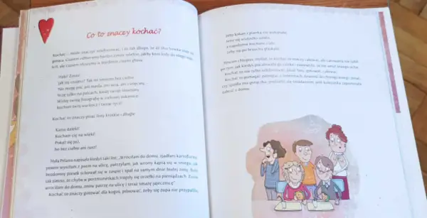 Serce nie sługa, nie wie co to. Kochać to dzwonić do chorego, dzielić się śniadaniem, pilnować, by zupa się nie przypaliła.