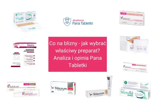 Wybierając czym smarować blizny po operacji, warto zwrócić uwagę na żele i plastry silikonowe, takie jak Sutricon, Bliznasil, Sikatris czy Silaurum.