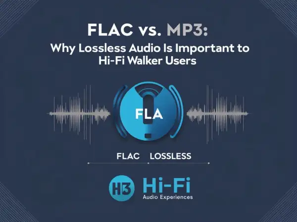 FLAC vs. MP3: Can you hear the difference? This graphic highlights why lossless audio is crucial for Hi-Fi Walker users.