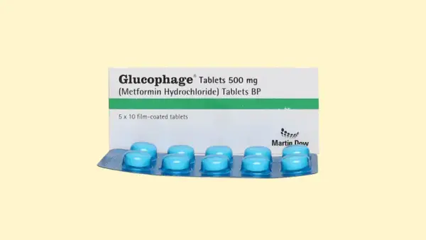 Opakowanie Glucophage 500 mg. Ciekawe, glucophage 500 ile schudłyście? Niebieskie tabletki w blistrze.