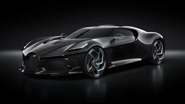 Bugatti La Voiture Noire: precio de ensueño para este hiperdeportivo negro azabache, una obra maestra sobre ruedas.