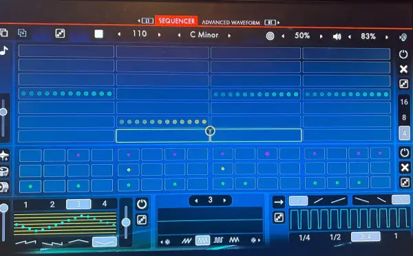 Sekwencer muzyczny z kropkami, które tworzą rytm. To właśnie **beatbox co to** za magia dźwięku?