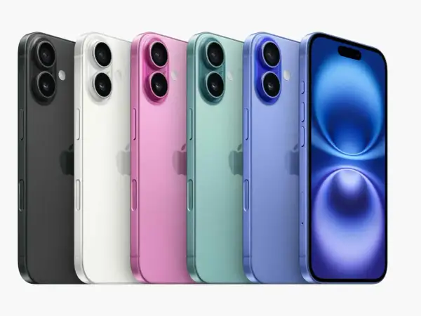 Rząd kolorowych iPhone'ów, od czarnego po niebieski. Zastanawiasz się, czy potrzebny jest antywirus na iPhone'a?