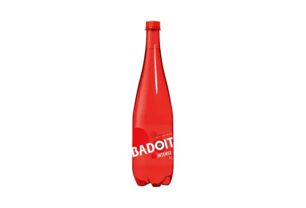 Bouteille rouge de Badoit Intense 1L. Découvrez les eau badoit bienfaits pour votre bien-être quotidien.