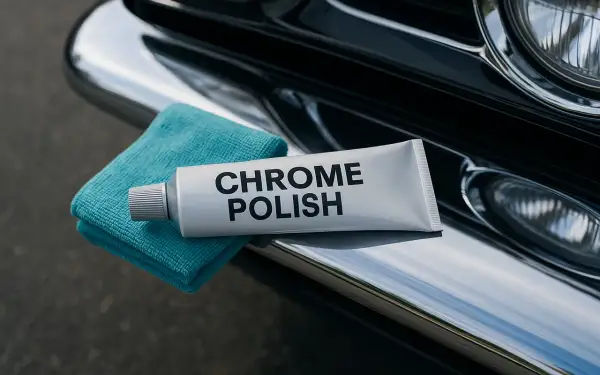 Chcesz wiedzieć, czym wyczyścić chromowane listwy w aucie? Pasta "Chrome Polish" i ściereczka z mikrofibry to klucz do blasku!