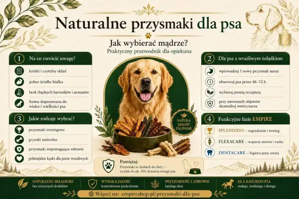 Szukasz idealnych przysmaków dla szczeniaka? Dowiedz się, jakie smaczki dla szczeniaka wybrać, zwracając uwagę na skład, rodzaj i przeznaczenie.