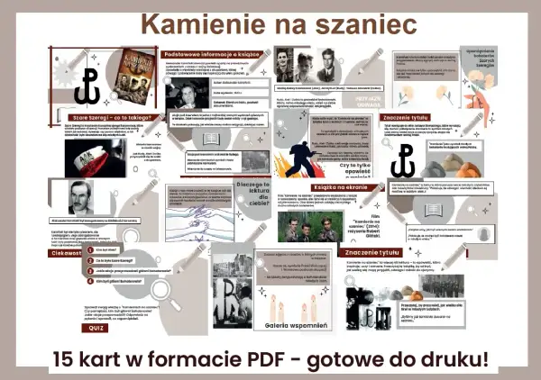 Kamienie na szaniec" to powieść o młodych bohaterach walczących o wolność. Inspiruje do odwagi i przyjaźni.