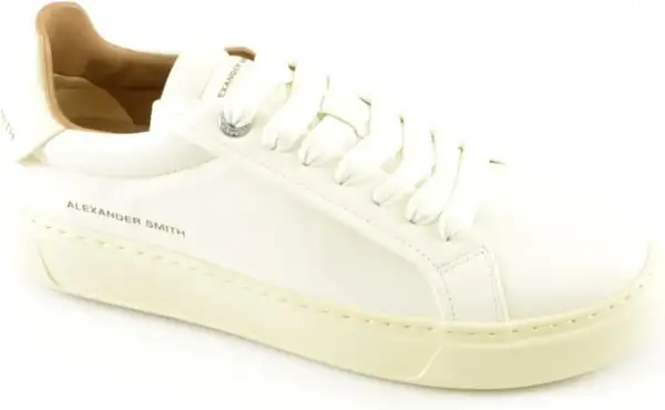 Scarpe Alexander Smith uomo bianche in pelle, un classico intramontabile per un look casual chic.