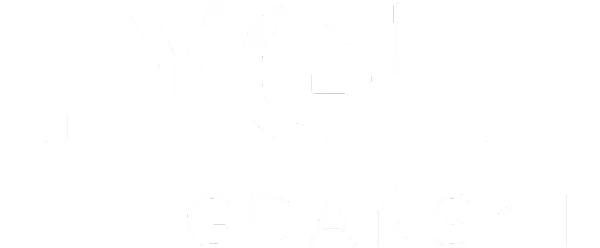TYGLE GDAŃSKIE - biały napis na czarnym tle.
