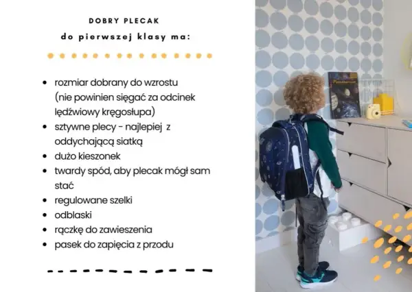 Jak wybrać plecak do 1 klasy? Poradnik dla zdrowia dziecka!