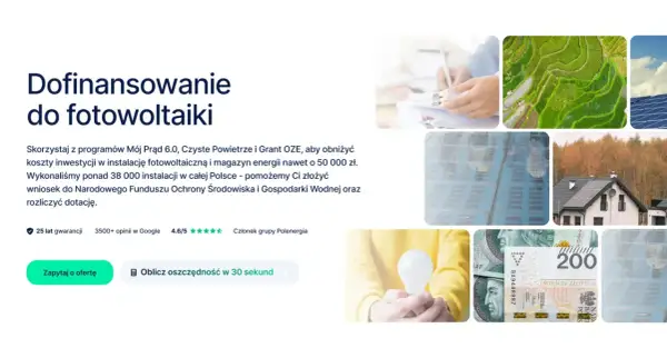 Dofinansowanie do fotowoltaiki. Skorzystaj z programów, by obniżyć koszty inwestycji. Pomożemy złożyć wniosek i rozliczyć dotację.