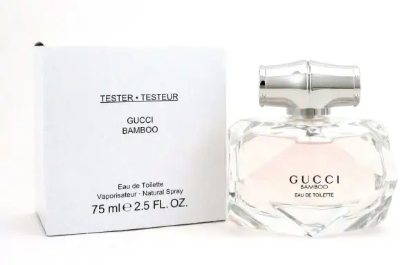 Perfumy Gucci Bamboo 75ml tester w eleganckim flakonie i białym pudełku.
