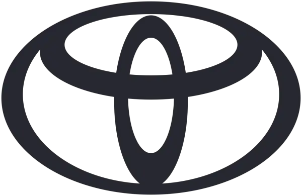 Logo Toyoty, symbolizujące japońskie korzenie i globalną obecność marki.