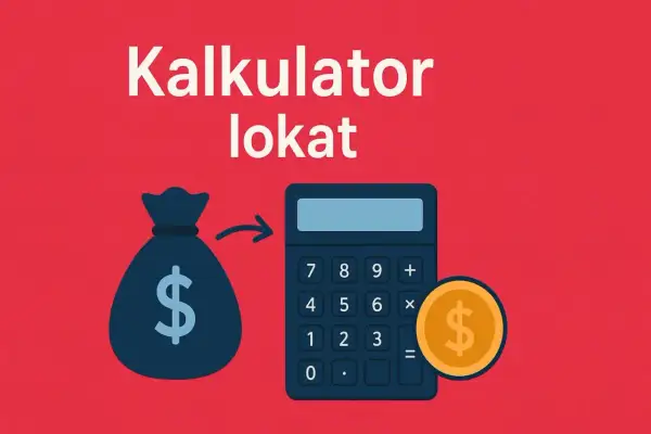 Kalkulator lokaty pomoże Ci szybko jak obliczyć zysk z lokaty. Worek z pieniędzmi i moneta symbolizują finanse.
