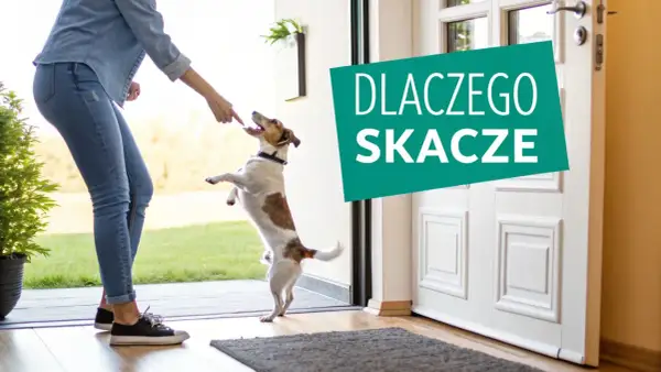 Pies skacze na właściciela, bo chce się przywitać lub zwrócić na siebie uwagę. Dowiedz się, dlaczego pies skacze na właściciela i jak to oduczyć.