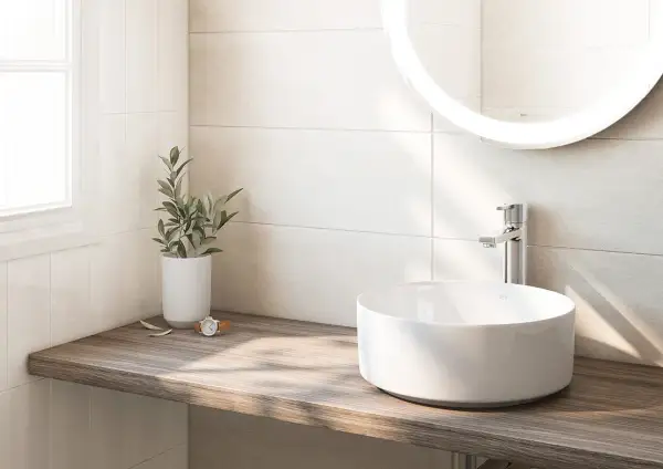 Encimeras de madera para baño: ¿Compatibles? Guía completa y estilos