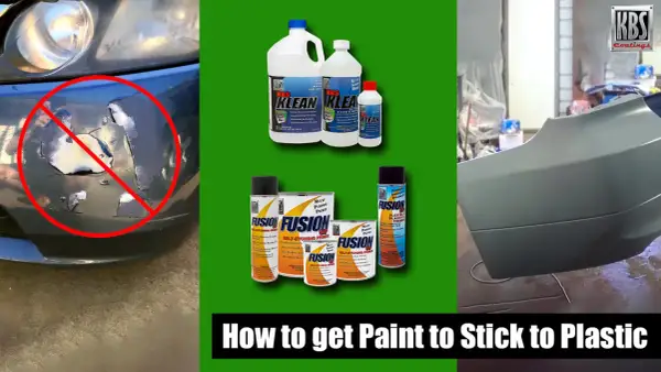 Per verniciare plastica auto: pulizia con KBS Klean e primer Fusion per un'adesione perfetta. Evita distacchi!
