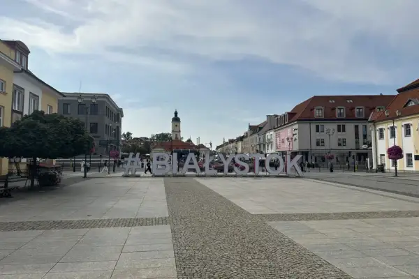 #Białystok na Rynku Kościuszki, sercu białostockiego starego miasta.
