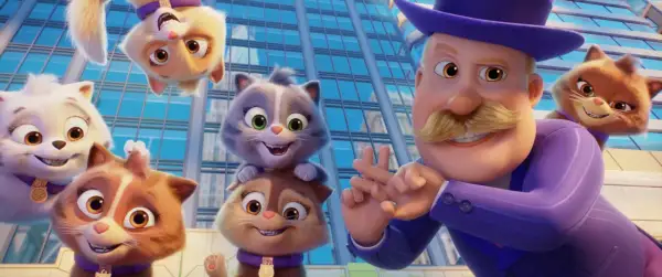 Kociaki z Psi Patrol: Kociaki w akcji, w tym Luna i Kicia, cieszą się wizytą w kinie.