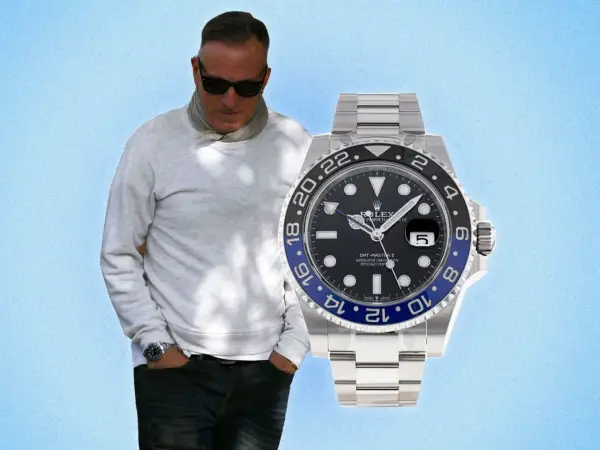 Bruce Springsteen, con su icónico estilo, luce un Rolex GMT-Master II.