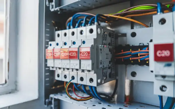 W skrzynce elektrycznej z bezpiecznikami C20, zastanawiasz się, czy wyłączać bojler na wyjazd.