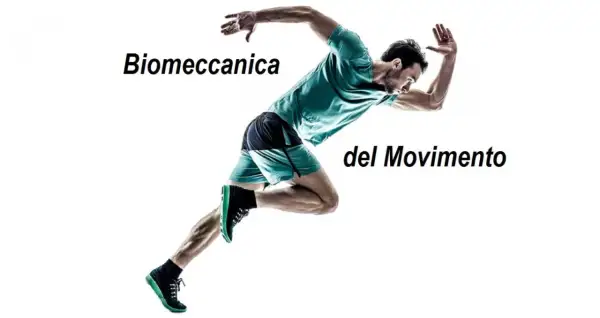 Atleta in corsa, studio della biomeccanica del movimento.