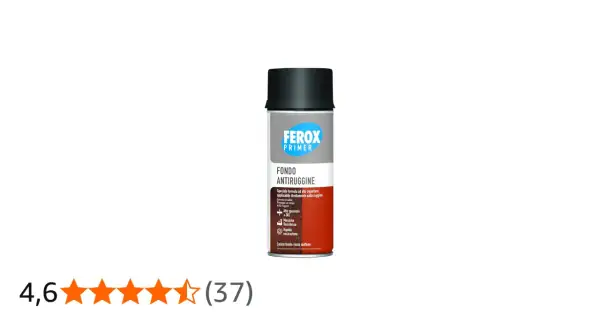 Latta di fondo epossidico antiruggine FEROX PRIMER, ideale per proteggere le superfici dalla ruggine.