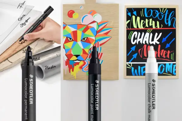 Come scrivere sul vetro, legno e lavagna con i pennarelli Staedtler Lumocolor.