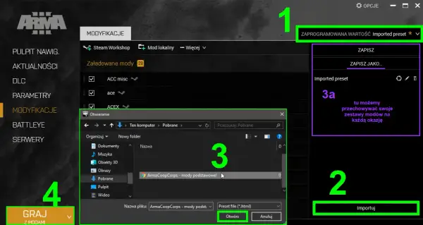 Arma 3 Workshop: Mody, instalacja, błędy kompleksowy poradnik