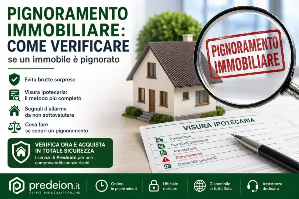 Verifica pignoramenti immobiliari con visura ipotecaria. Evita sorprese e acquista in sicurezza. Scopri come fare se un immobile è pignorato.